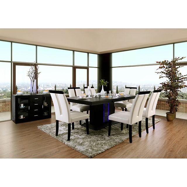 Evangeline Black/Beige Dining Table - Royal Furniture & Gifts (MI) - Multi Location