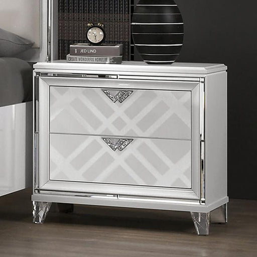 EMMELINE Night Stand w/ USB, White - Royal Furniture & Gifts (MI) - Multi Location