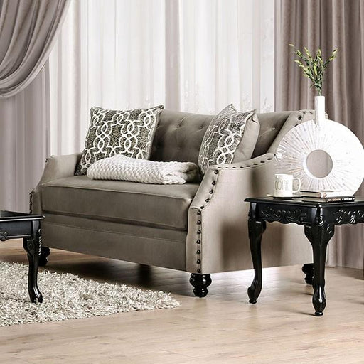 Ezrin Light Brown Love Seat - Royal Furniture & Gifts (MI) - Multi Location