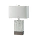 Faith White Marble/Silver 20"H White Marble Steel Table Lamp - Royal Furniture & Gifts (MI) - Multi Location