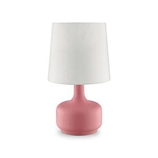 Farah Pink 17"H Matte Pink Table Lamp - Royal Furniture & Gifts (MI) - Multi Location