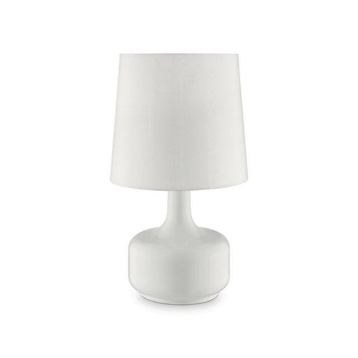 Farah White 17"H Glossy White Table Lamp - Royal Furniture & Gifts (MI) - Multi Location