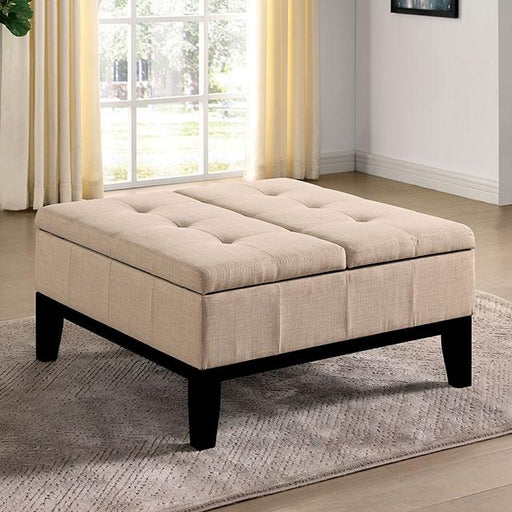 FAZIO Storage Ottoman, Beige - Royal Furniture & Gifts (MI) - Multi Location