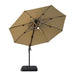 Fera 10 Ft Round Umbrella w/ LED Bulb + 37" Large Base - Royal Furniture & Gifts (MI) - Multi Location