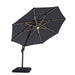 Fera 10 Ft Round Umbrella w/ LED Bulb + 37" Large Base - Royal Furniture & Gifts (MI) - Multi Location
