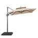 Fida 8 Ft Square Umbrella w/ Double Top + 37" Large Base - Royal Furniture & Gifts (MI) - Multi Location