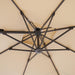 Fida 8 Ft Square Umbrella w/ Double Top + 37" Large Base - Royal Furniture & Gifts (MI) - Multi Location