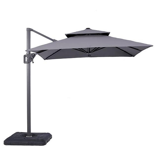 Fida 8 Ft Square Umbrella w/ Double Top + 37" Large Base - Royal Furniture & Gifts (MI) - Multi Location