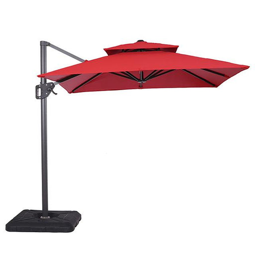 Fida 8 Ft Square Umbrella w/ Double Top + 37" Large Base - Royal Furniture & Gifts (MI) - Multi Location