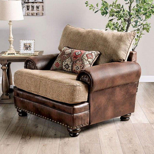 Fletcher Brown/Tan Chair - Royal Furniture & Gifts (MI) - Multi Location