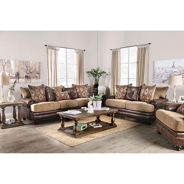 Fletcher Brown/Tan Sofa - Royal Furniture & Gifts (MI) - Multi Location