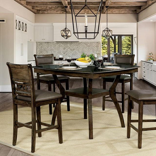 Flick Rustic Oak Counter Ht. Table - Royal Furniture & Gifts (MI) - Multi Location