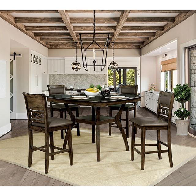 Flick Rustic Oak Counter Ht. Table - Royal Furniture & Gifts (MI) - Multi Location