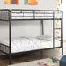 CLEMENT Black Metal Twin/Twin Bunk Bed - Royal Furniture & Gifts (MI) - Multi Location