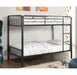 CLEMENT Black Metal Twin/Twin Bunk Bed - Royal Furniture & Gifts (MI) - Multi Location