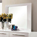 CLEMENTINE Glossy White Mirror - Royal Furniture & Gifts (MI) - Multi Location