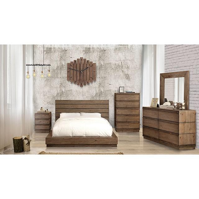 COIMBRA Rustic Natural Tone Mirror - Royal Furniture & Gifts (MI) - Multi Location