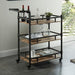 Aylmer Sand Black/Natural Serving Cart - Royal Furniture & Gifts (MI) - Multi Location