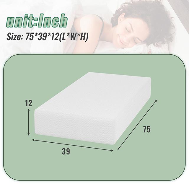 Coreopsis 12" Twin Memory Foam Wave Comfort - Royal Furniture & Gifts (MI) - Multi Location