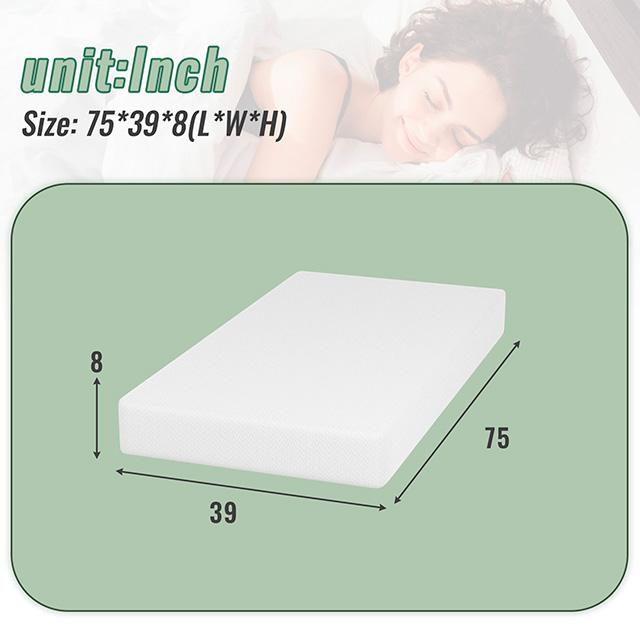 Coreopsis 8" Twin Memory Foam Wave Comfort - Royal Furniture & Gifts (MI) - Multi Location