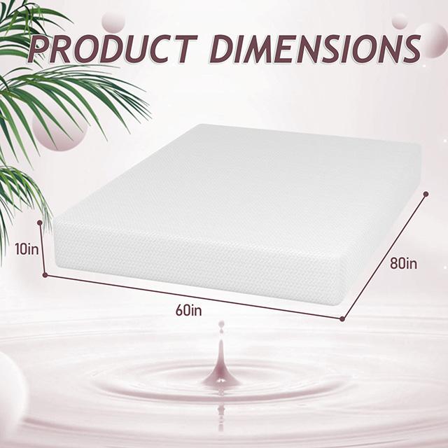 Forsythia 10" Queen Green Tea Gel Memory Foam - Royal Furniture & Gifts (MI) - Multi Location