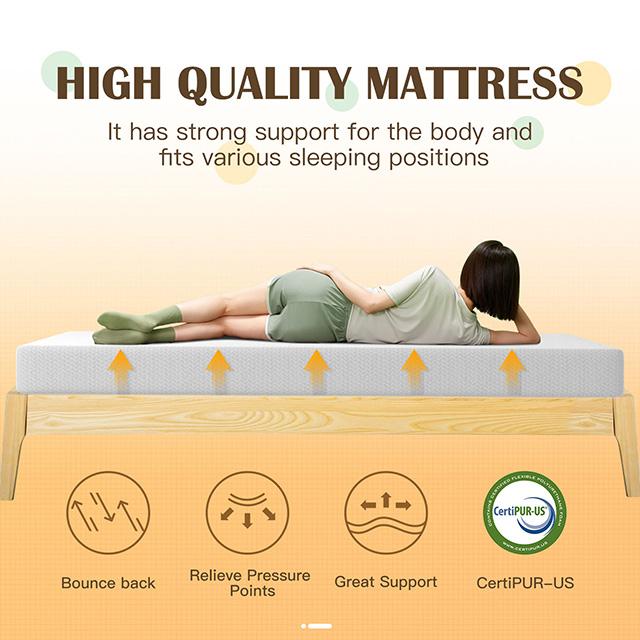 Forsythia 8" Twin Green Tea Gel Memory Foam - Royal Furniture & Gifts (MI) - Multi Location