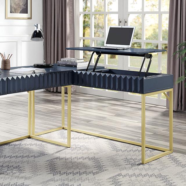 FREIBURG Corner Desk, Antique Blue - Royal Furniture & Gifts (MI) - Multi Location