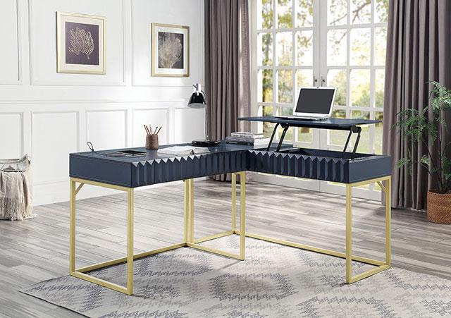 FREIBURG Corner Desk, Antique Blue - Royal Furniture & Gifts (MI) - Multi Location