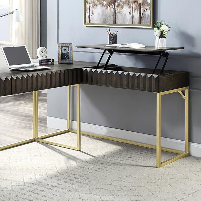 FREIBURG Corner Desk, Walnut - Royal Furniture & Gifts (MI) - Multi Location