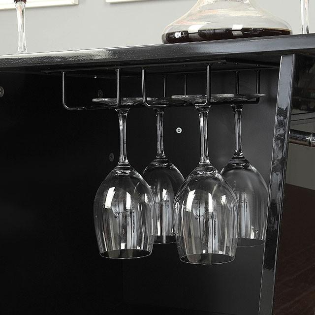 Fuero Black/Chrome Bar Table (K/D) - Royal Furniture & Gifts (MI) - Multi Location