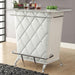 Fuero White/Chrome Bar Table (K/D) - Royal Furniture & Gifts (MI) - Multi Location
