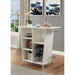 Fuero White/Chrome Bar Table (K/D) - Royal Furniture & Gifts (MI) - Multi Location