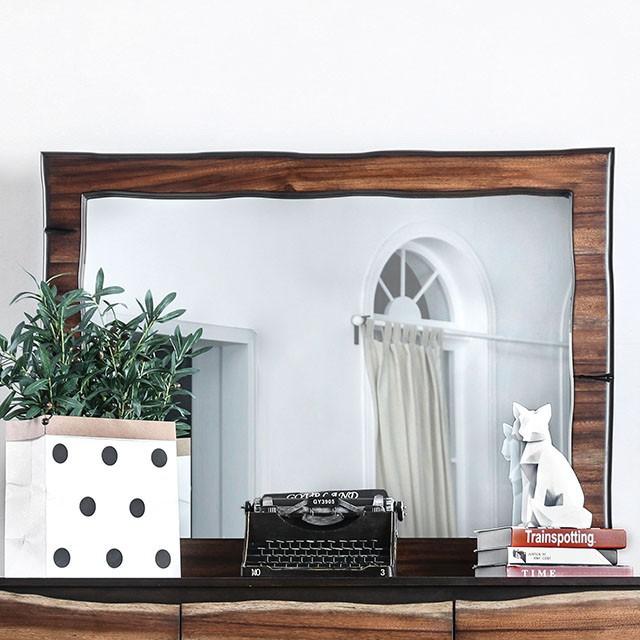 Fulton Dark Oak/Dark Walnut Mirror - Royal Furniture & Gifts (MI) - Multi Location