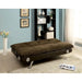 GALLAGHER Dark Brown/Chrome Futon Sofa w/ Bluetooth Speaker, Brown - Royal Furniture & Gifts (MI) - Multi Location