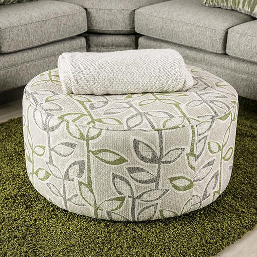 GARDNER Ottoman, Gray/Green - Royal Furniture & Gifts (MI) - Multi Location