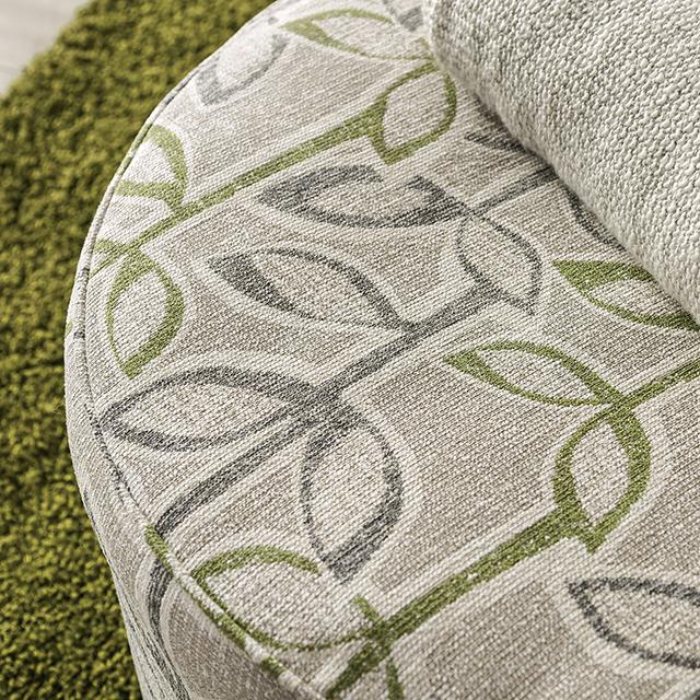 GARDNER Ottoman, Gray/Green - Royal Furniture & Gifts (MI) - Multi Location