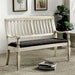 Georgia Antique White/Gray Love Seat Bench - Royal Furniture & Gifts (MI) - Multi Location