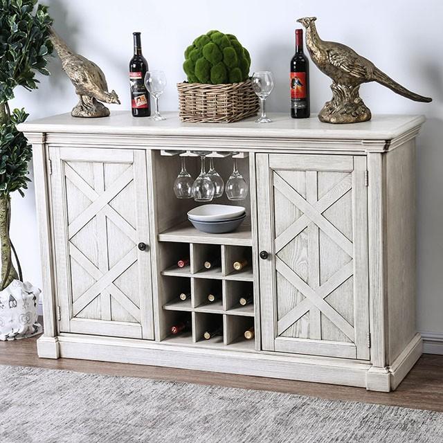 Georgia Antique White/Gray Server - Royal Furniture & Gifts (MI) - Multi Location