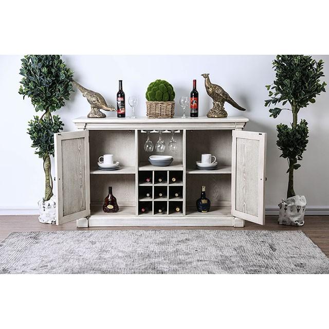 Georgia Antique White/Gray Server - Royal Furniture & Gifts (MI) - Multi Location