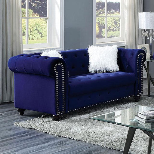 GIACOMO Loveseat, Blue - Royal Furniture & Gifts (MI) - Multi Location