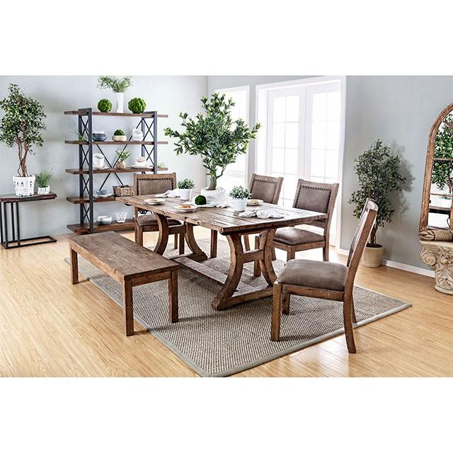 GIANNA Rustic Oak 77" Dining Table - Royal Furniture & Gifts (MI) - Multi Location