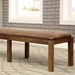 GIANNA Rustic Pine Fabric Bench - Royal Furniture & Gifts (MI) - Multi Location