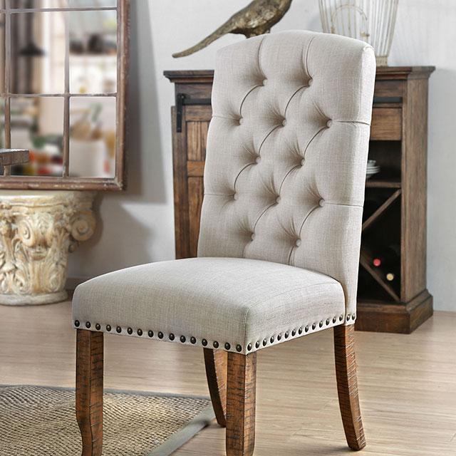 Gianna Rustic Pine/Ivory Side Chair (2/CTN) - Royal Furniture & Gifts (MI) - Multi Location