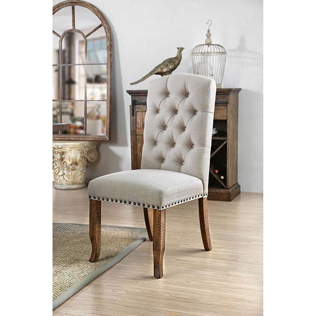 Gianna Rustic Pine/Ivory Side Chair (2/CTN) - Royal Furniture & Gifts (MI) - Multi Location