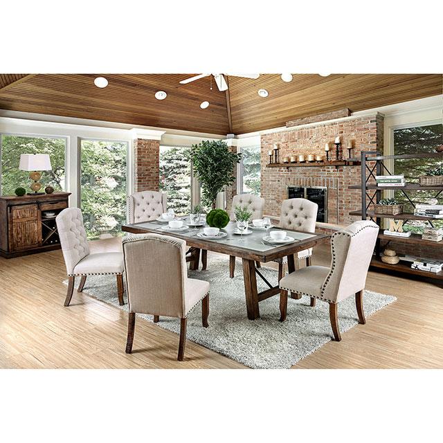 Gianna Rustic Pine/Ivory Side Chair (2/CTN) - Royal Furniture & Gifts (MI) - Multi Location