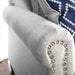 Giovanni Beige/Blue Love Seat - Royal Furniture & Gifts (MI) - Multi Location