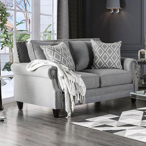 Giovanni Gray Love Seat - Royal Furniture & Gifts (MI) - Multi Location