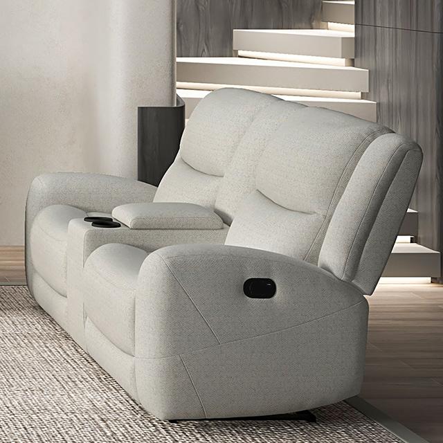 Giraldus Manual Recliner Loveseat w/ Console - Royal Furniture & Gifts (MI) - Multi Location