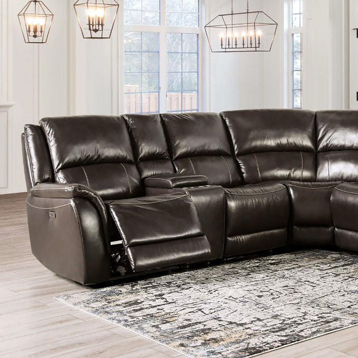 GORGIUS Power Sectional, Espresso - Royal Furniture & Gifts (MI) - Multi Location