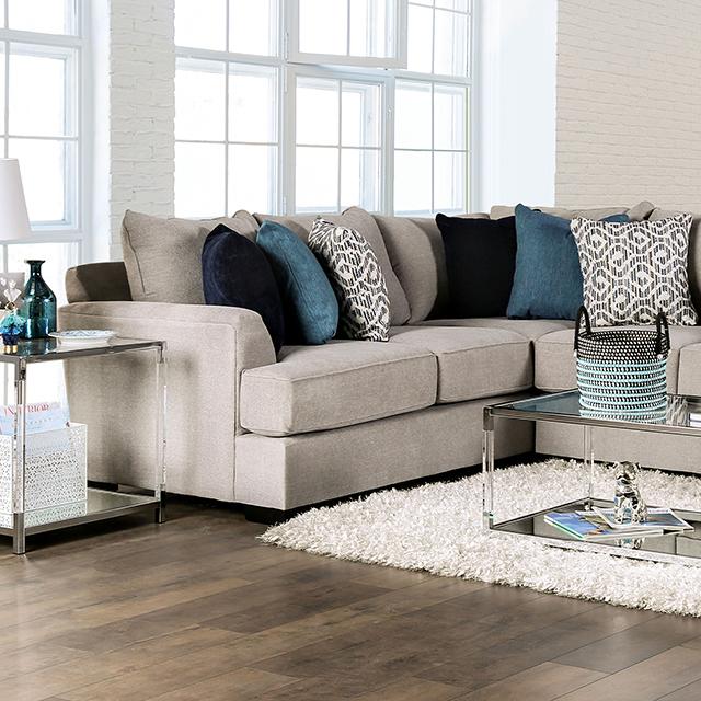 GUNNERSBURY Sectional, Gray - Royal Furniture & Gifts (MI) - Multi Location